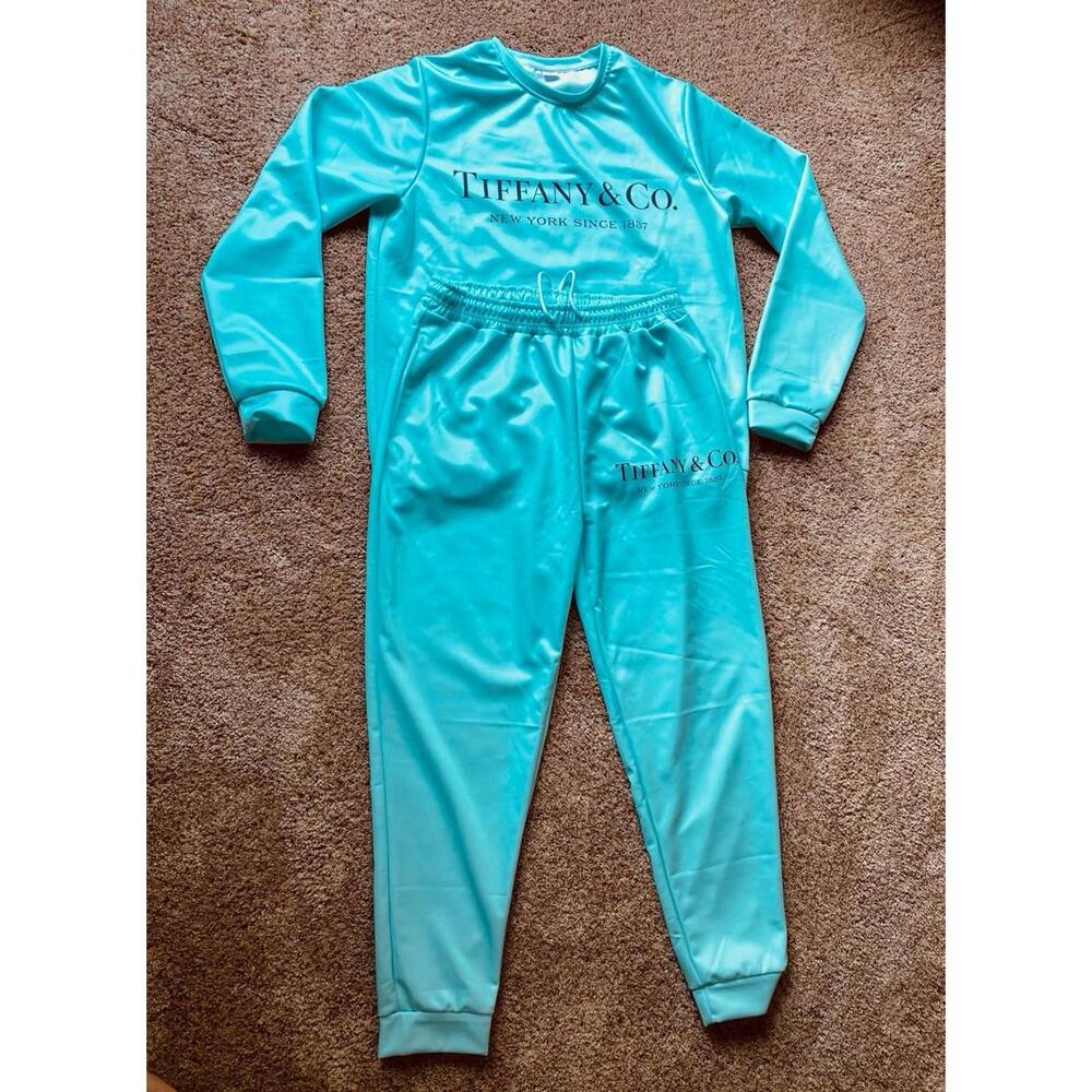 Personalized Tiffany Hoodie and Jogger sweatsuit Set, unisex XXX-Large